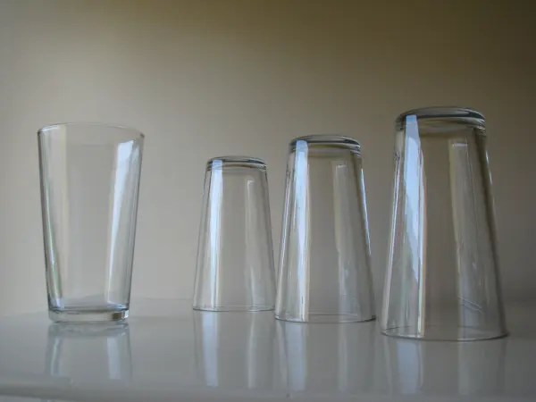 Wysoka szklanka transparentna 0,5 l, pokal szklany, kufel 4 