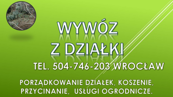 Wywóz gałęzi z działki,  tel. 504-746-203. Cennik, Wrocław