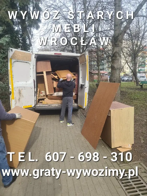 Wywóz,utylizacja starych mebli Wrocław.Wywóz kanap,wersalek.