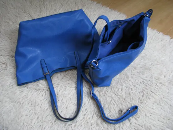 Zestaw torebek 2w1 pojemna torebka damska szoperka i kosmety