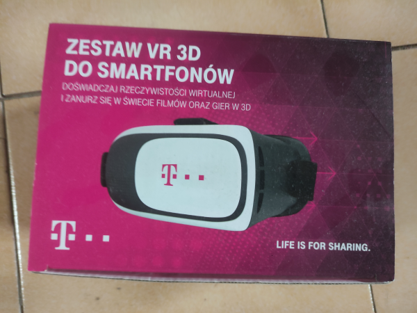 Zestaw VR 3D do smartfonów wirtualna rzeczywistość filmy gry