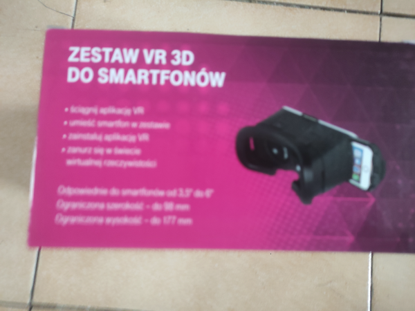 Zestaw VR 3D do smartfonów wirtualna rzeczywistość filmy gry